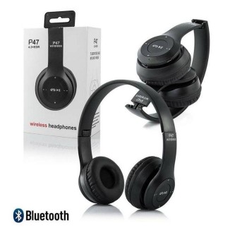 Wireless Stereo Headphones, Black - Headset For Gaming And Entertainment Purpose